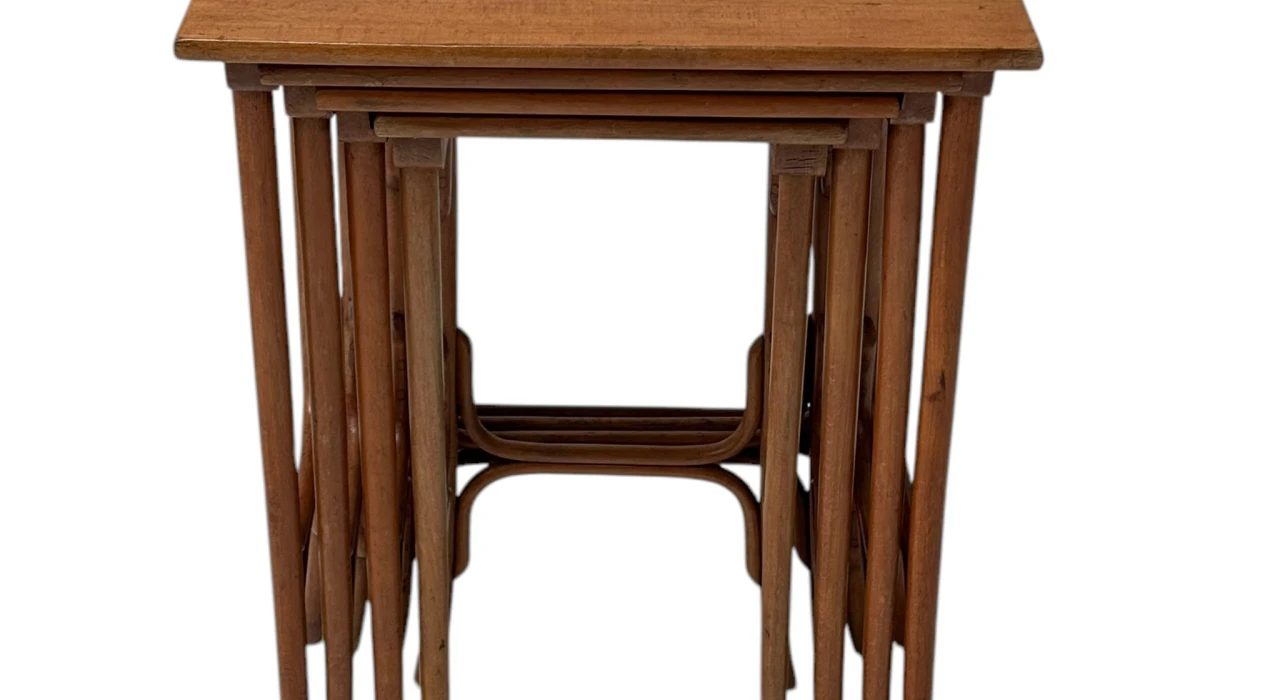 Vienna Secession Bentwood Nesting Tables by Michael Thonet for Thonet, 1900s